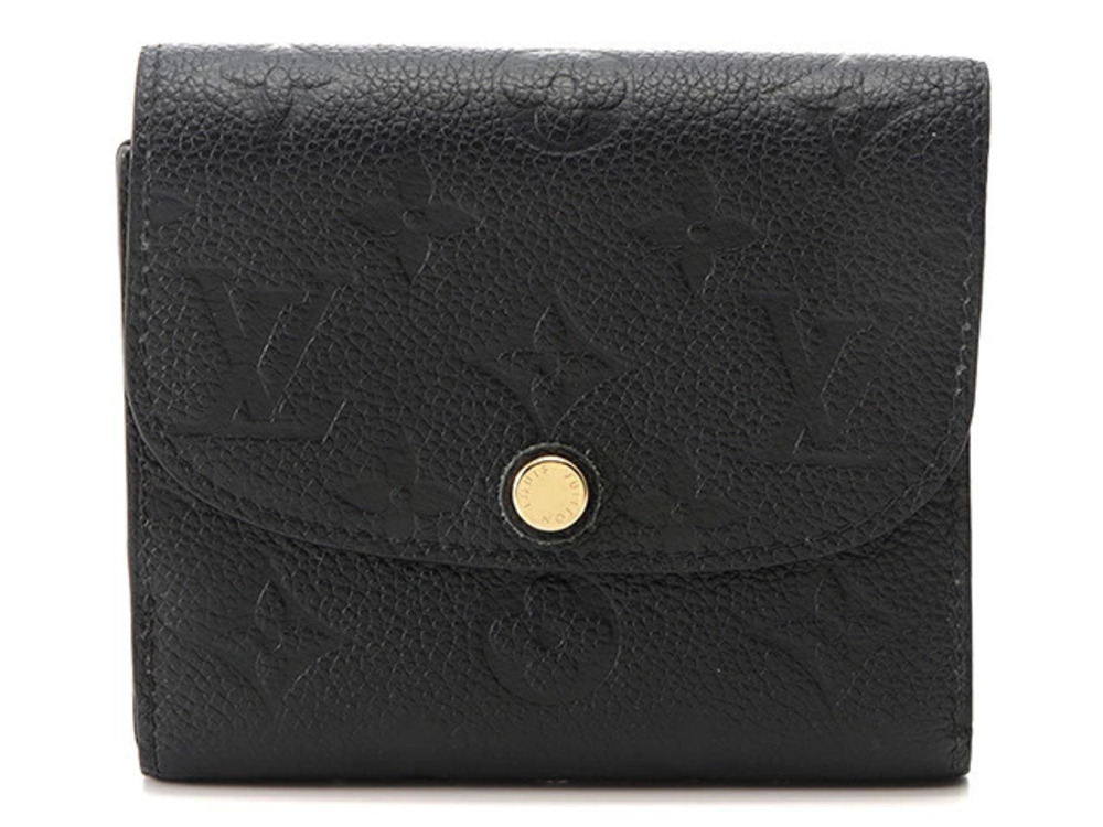 LOUIS VUITTON Portefeuille Ariane Monogram Empreinte Noir Black